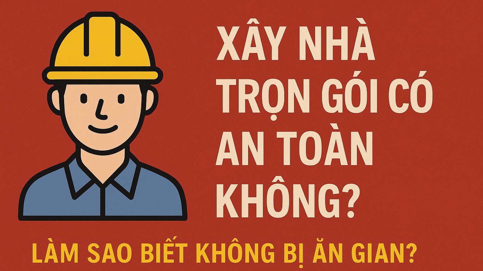 🛠️ Xây Nhà Trọn Gói Có An Toàn Không? Làm Sao Biết Không Bị Ăn Gian?